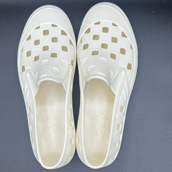 mens Vans Slip-On TRK Shoes size 8 marshmallow white - Picture 4 of 5